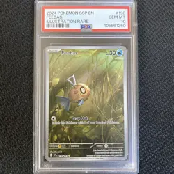 Pokemon TCG Feebas 198/191 Illustration Rare, Surging Sparks PSA 10 - Image 1