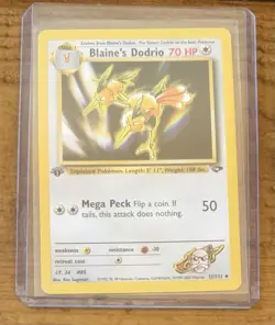 Pokemon TCG Blaine’s Dodrio #32/132 Gym Challenge Non Holo 1st Edition - Image 1