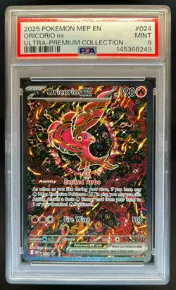 2025 Pokemon MEP Black Star Promos Oricorio ex #024 PSA 9 - Image 1