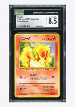 Pokemon CGC 8.5 Ponyta C 1997 #077 Rocket Gang Japanese #1 - Image 1