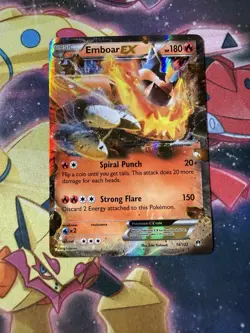 Emboar EX 14/122 Pokemon TCG XY Breakpoint Holo Half Art Rare - Image 1