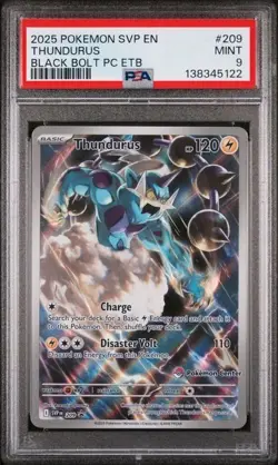 Thundurus [PSA 9] 209 Pokemon Center Promo MINT - Image 1