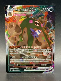 Pokemon GARBODOR VMAX Ultra Rare SWSH07 Evolving Skies 101/203 - Image 1