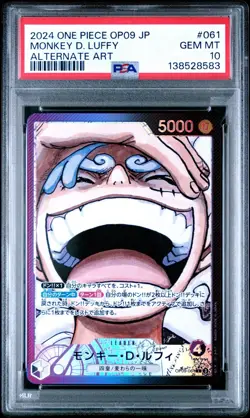 Alternate Art Monkey D. Luffy One Piece 2024 Emperors Japanese OP09-061 L PSA 10 - Image 1