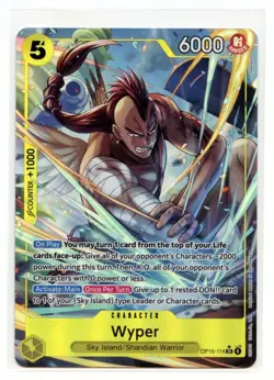 One Piece OP15 Wyper Alt ART OP15-114 SR* Foil - Adventure On Kami's Island Eng. - Image 1