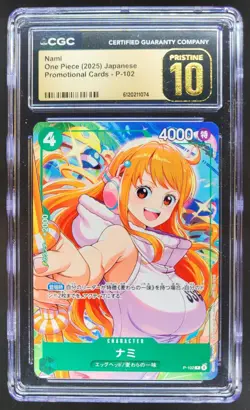2025 ONE PIECE JP NAMI PROMO P-102 CGC 10 PRISTINE A PT - Image 1