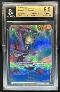 2024 One Piece Wings of The Captain Sanji Secret Rare #OP06-119 BGS 9.5 - Image 1
