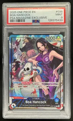 2025 One Piece EN Boa Hancock PSA Magazine Exclusive #OP07-038 PSA 9 Mint - Image 1