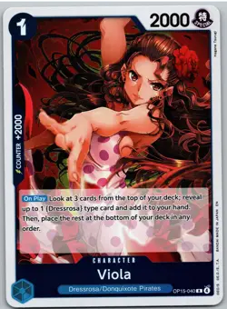 Viola OP15-040 Rare Adventure on Kami's Island One Piece NM - Image 1