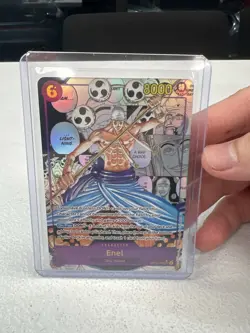 Bandai One Piece TCG Enel OP15-118 Secret Rare Alternate Art Manga Rare - Image 2