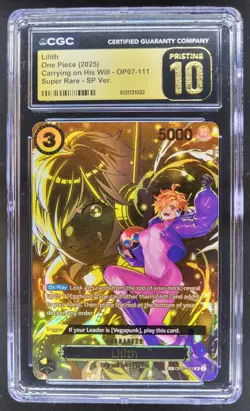 2025 ONE PIECE LILITH SUPER RARE SP OP07-111 CGC 10 PRISTINE B PT - Image 1
