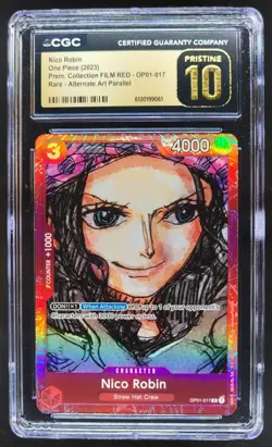 2023 ONE PIECE NICO ROBIN PROMO FILM RED OP01-017 CGC 10 PRISTINE B PT - Image 1