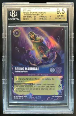 2024 Disney Lorcana Bruno Madrigal Undetected Uncle D23 Promo #04 BGS 9.5 - Image 1