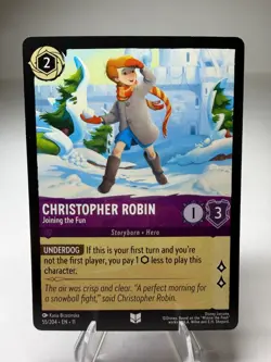 Christopher Robin Joining the Fun 55/204 Disney Lorcana Winterspell - Image 1