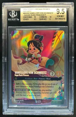 2024 Disney Lorcana Vanellope Von Schweetz Sugar Rush Princess D23 #05 BGS 9.5 - Image 1