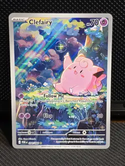Lillie's Clefairy ex Special Illustration Rare Holo Sv09 184/159 Pokemon - Image 1