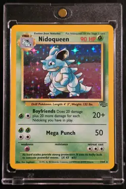 Nidoqueen Holo Jungle 7/64 Vintage WOTC Pokemon Card 1999 Never Played With - Image 1