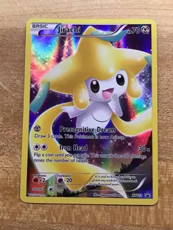 Pokemon TCG Jirachi XY112 Black Star Promo Holo Card Full Art Near Mint - Image 1