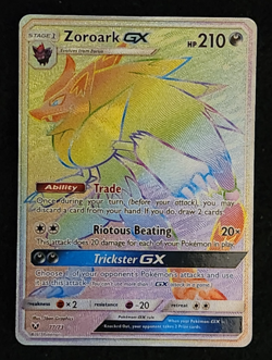 2017 Pokemon Shining Legends Zoroark GX Full Art Secret Rare Card #77/73 EX-NM - Image 1