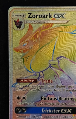 2017 Pokemon Shining Legends Zoroark GX Full Art Secret Rare Card #77/73 EX-NM - Image 2