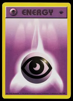Pokemon Card - Psychic Energy Base Set (Shadowless) 101/102 Common 1st Edition - Image 1