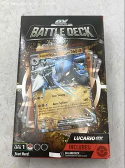 Pokemon Multicolor EX Battle Deck Ampharos And Lucario Trading Cards - Image 2