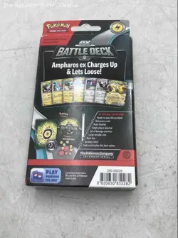 Pokemon Multicolor EX Battle Deck Ampharos And Lucario Trading Cards - Image 5