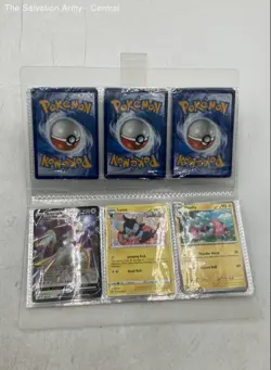 Pokemon Boltund V And Luxio Mixed TCG Trading Cards Game With Binder Case Lot - Image 4