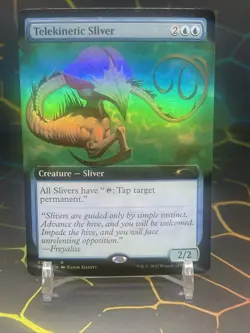 Telekinetic Sliver (Extended Art) [Secret Lair Drop Promos] MTG Near Mint Foil - Image 1