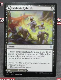 MTG Malakir Rebirth- DAMAGED -Zendikar Rising Magic the Gathering Card #111 - Image 1
