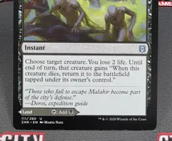 MTG Malakir Rebirth- DAMAGED -Zendikar Rising Magic the Gathering Card #111 - Image 4