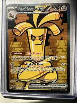 Gholdengo ex 252/182 Special Illustration Rare Paradox Rift Pokemon Card - Image 1