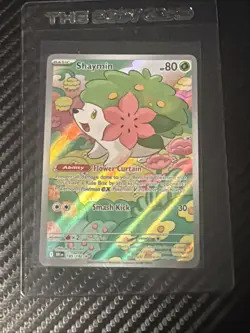 Pokemon TCG Shaymin Illustration Rare Card 185/182 Sv10: Destined Rivals - Image 1