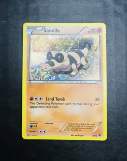 Pokemon TCG Single Card Sandile Pixel Holo Promo 8/12 McDonalds 2011 - Image 1