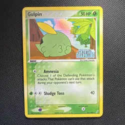 Gulpin 33/100 2006 EX Crystal Guardians Pokemon Card Reverse Holo - LP/MP - Image 1