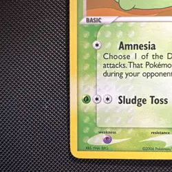 Gulpin 33/100 2006 EX Crystal Guardians Pokemon Card Reverse Holo - LP/MP - Image 4