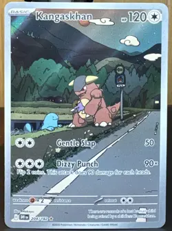 Pokemon TCG Kangaskhan 204/182 Sv10 Destined Rivals Illustration Rare Holo Card - Image 1