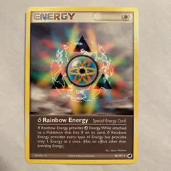 POKEMON EX Dragon Frontiers NM UNC NON-holo Special 88 delta RAINBOW ENERGY card - Image 1