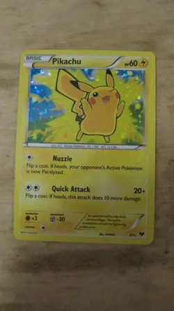 Pokemon Pikachu TCG Holo Card Promo 5/12 McDonald's - Image 1