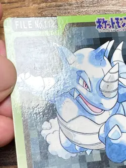 Pokemon Carddass Card Rhyhorn Rhydon Bandai Pocket Monsters 1997 Japan - Image 3