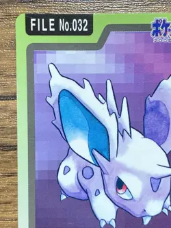 Pokemon Carddass Card Nidoran File No.32 Bandai Pocket Monsters 1997 - Image 3