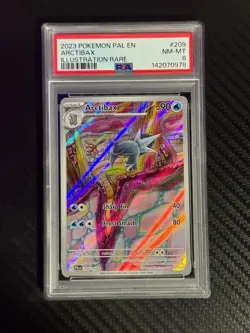 2023 POKEMON PALDEA EVOLVED ILLUSTRATION RARE ARCTIBAX #209 PSA 8 Card - Image 1