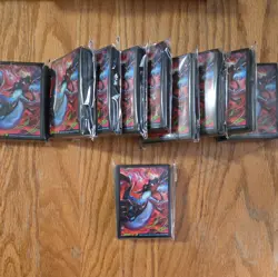10x Pokemon Mega Charizard X UPC Card Sleeves Lot of 10 (65 SLEEVES/Pack) - Image 1