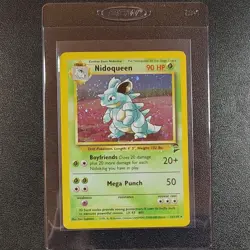 Nidoqueen 12/130 Base Set 2 Unlimited Rare Holo Pokemon Card WOTC 2000 LP - Image 1