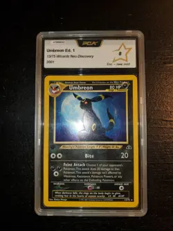 Noctali Umbreon Edition 1 card pokemon UK PCA 8 rare nearmint - Image 1
