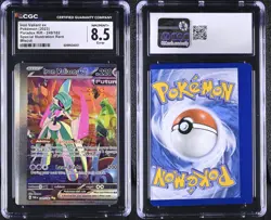 CGC 8.5 Iron Valiant EX 249/182 Paradox Rift Holo Card Miscut - Image 1