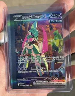 CGC 8.5 Iron Valiant EX 249/182 Paradox Rift Holo Card Miscut - Image 2