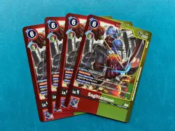 Sagittarimon P-178 Playset Limited Set Reprint Foil Promo Digimon Card Game x4 - Image 1