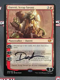 MTG Daretti, Scrap Savant- Signed -Commander 2014 Magic the Gathering Card #033 - Image 1