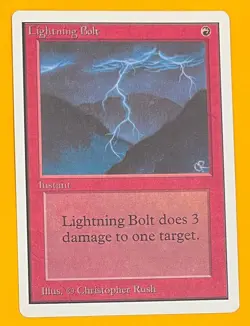 MTG LIGHTNING BOLT Unlimited (OldManMTG 013-320) - Image 1